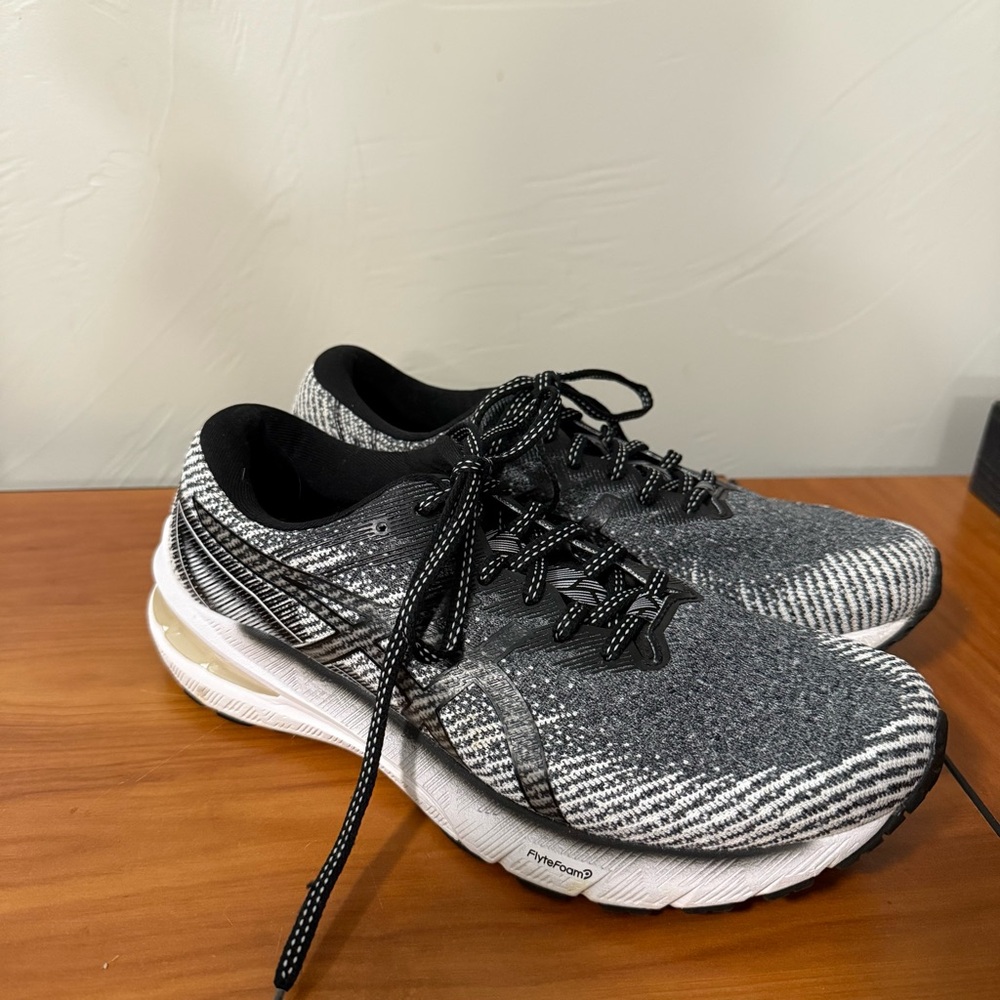 Asics Women's GT-2000 13 Running Shoe Black White Knit Flyte Foam Trainer W10 - Picture 5 of 10